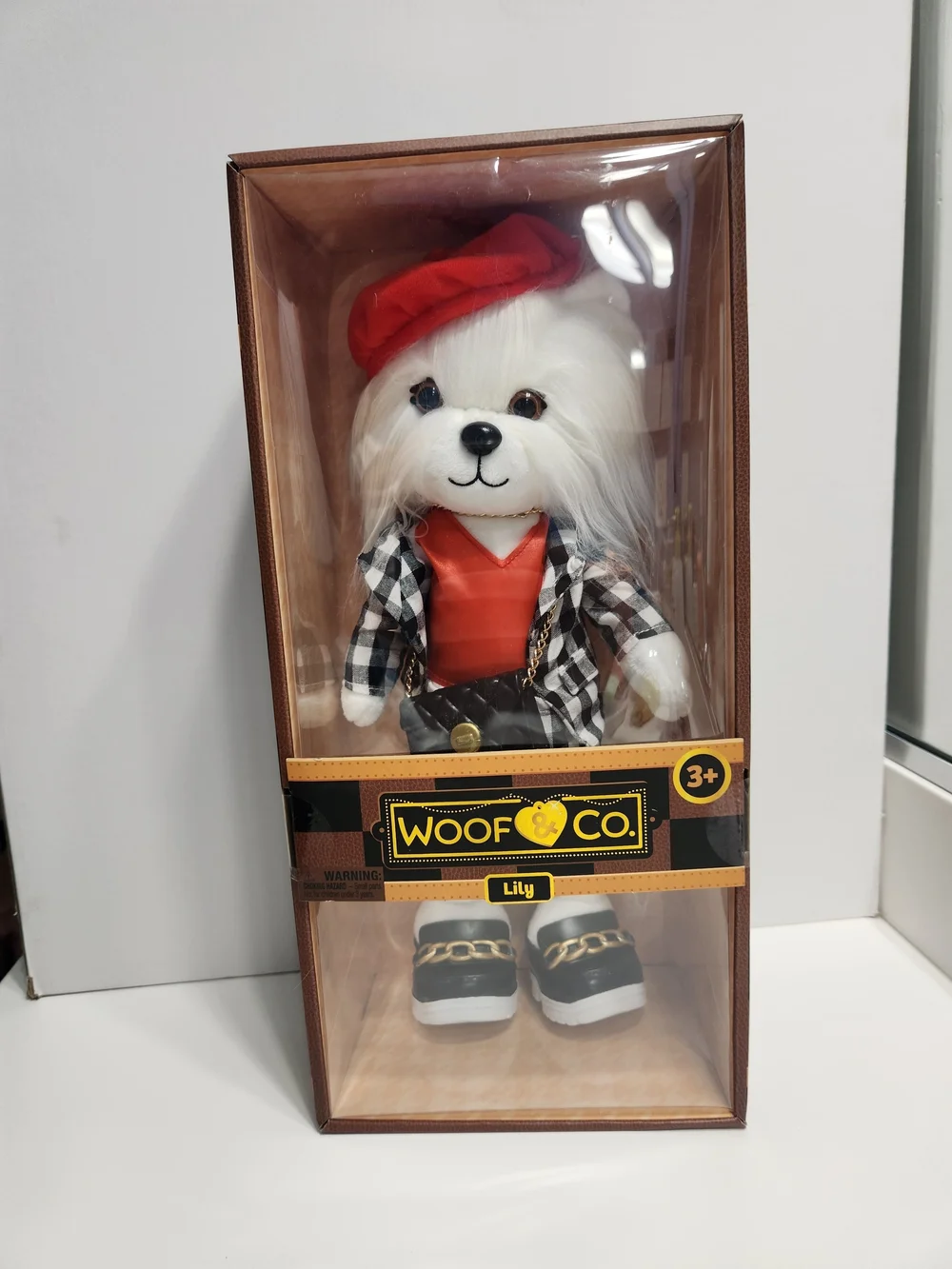 Woof & Co 15-inch Fashion Doll – Lily The Poseable Plush Shih Tzu with Removable